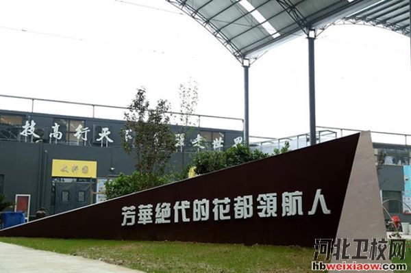 石家莊花都形象藝術(shù)學(xué)校門(mén)口
