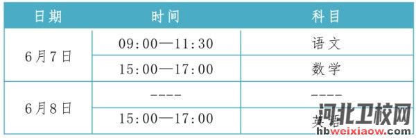 2023河北高考時(shí)間